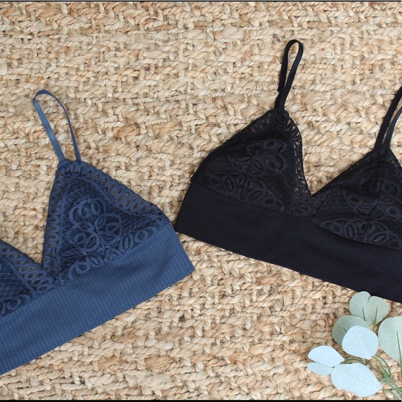 Clari Black Lace Bralette - Picture 8 of 10